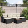vidaXL Garden Sofa Set Black