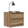 vidaXL Bedside Cabinet Artisan oak Engineered wood Medium