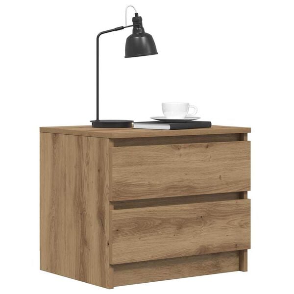 vidaXL Bedside Cabinet Artisan oak Engineered wood Medium