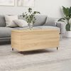 vidaXL Coffee Table Sonoma oak Engineered wood Medium Height-Adjustable