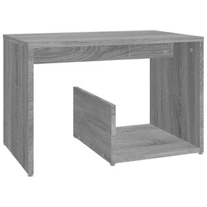 vidaXL Side Table Grey Sonoma Engineered Wood Side Table Rectangular