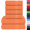 vidaXL Towel Set Orange 100% Cotton Assorted sizes Towel Set