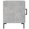 vidaXL Bedside Cabinet Concrete Grey Engineered Wood, Iron