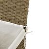 vidaXL Laundry Basket with Lid 18.1x13.0x23.6" Poly Rattan