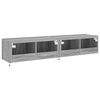 vidaXL TV Wall Cabinet Set of 2 Gray Sonoma Engineered Wood Medium