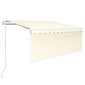 vidaXL Retractable Awning Cream