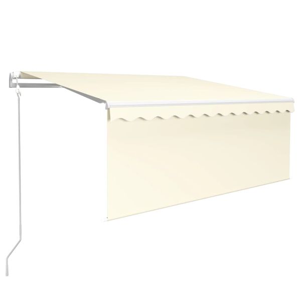 vidaXL Retractable Awning Cream