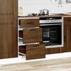 vidaXL Kitchen Base Cabinet Brown oak Engineered wood Compact