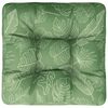 vidaXL Pallet Cushion Leaf Pattern 23.6"x24.2"x3.9" Oxford Fabric