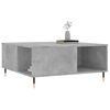 vidaXL Coffee Table Concrete Grey Engineered Wood, Metal 31.5x31.5x14.4 in