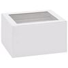 vidaXL Jewellery Box 3-Layer White 9.1x8.1x5.5"