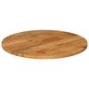 vidaXL Table Top Oak finish Solid mango wood 31.5 in diameter Durable