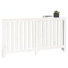 vidaXL Radiator Cover White 60.2x7.5x33.1" Solid Wood Pine