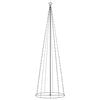 vidaXL Christmas Cone Tree 330 Warm White LEDs Decoration 3x10 ft