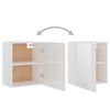 vidaXL Hanging Cabinet High Gloss White Engineered Wood Medium