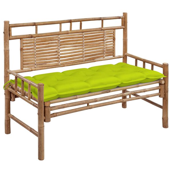 vidaXL Patio Bench Bright Green Bamboo Medium Durable Patio Bench