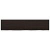 vidaXL Bathroom Countertop Dark Brown 70.9 x 15.7 x (0.8-2.4) " Treated Solid Wood