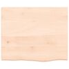 vidaXL Bathroom Countertop 23.6 x 19.7 x (0.8-1.6) " Untreated Solid Wood