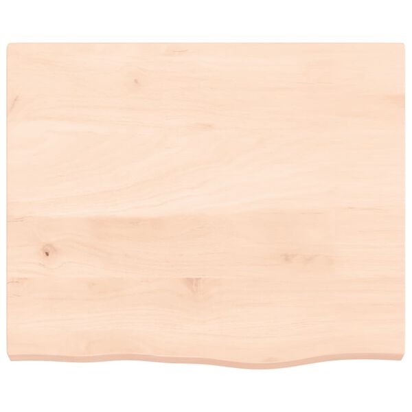 vidaXL Bathroom Countertop 23.6 x 19.7 x (0.8-1.6) " Untreated Solid Wood