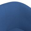 vidaXL Tub Chair Blue Fabric (100% polyester), pinewood, plywood, plastic
