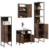 vidaXL Bathroom Furniture Set Smoked Oak
