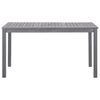 vidaXL Garden Table Grey wash Solid Acacia Wood Medium Durable