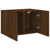 vidaXL TV Cabinet Brown oak Engineered wood Small to Medium TV Cabinet