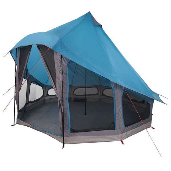 vidaXL Family Tipi Tent Folding with Roof Blue 404 x 370 x 270 cm