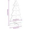 vidaXL Wooden Christmas Tree Natural Wood Solid Pine Wood Small