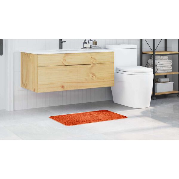 vidaXL Anti-slip Bath Mat Orange 19.7" x 31.5" PP