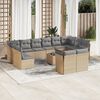 vidaXL Garden Sofa Set Beige