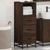 vidaXL Bathroom Cabinet Brown Oak Engineered Wood Bathroom Cabinet