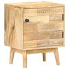 vidaXL Bedside Cabinet Natural wood Solid mango wood Medium Storage