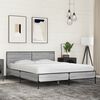vidaXL Bed Frame Gray sonoma Engineered wood, Metal, Plywood King Size