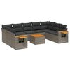 vidaXL Garden Sofa Set Grey