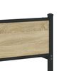 vidaXL Bed Frame Sonoma Oak Steel Twin Bed Frame Rectangular Modern