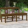vidaXL Garden Bench Honey brown Solid pine Standard Garden Bench