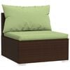 vidaXL Outdoor Lounge Set Brown, Green