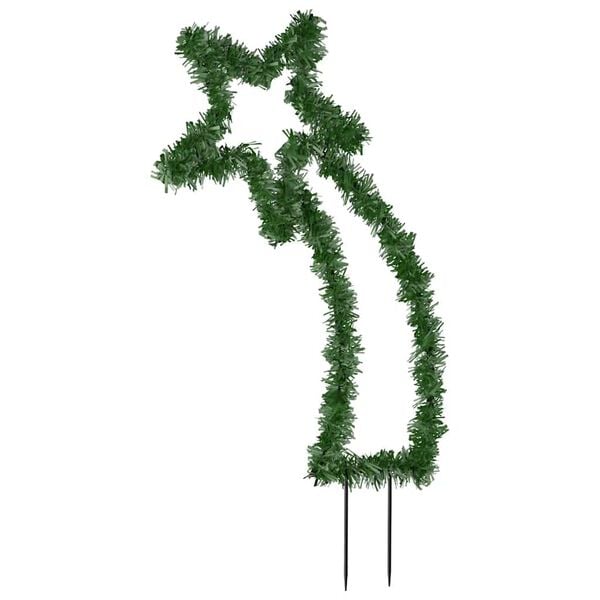 vidaXL Christmas Light Decoration Warm white, Green Iron, PVC