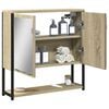 vidaXL Bathroom Mirror Cabinet Sonoma Oak