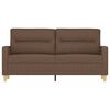 vidaXL 2-seater Sofa Brown Fabric (100% polyester), Metal, Textilene