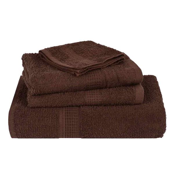 vidaXL Towel Set of 2 Brown 100% cotton Large Durable Towel