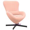 vidaXL Egg Chair Pink 24.80 x 28.74 x 35.43 in Fabric