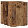 vidaXL Storage Cabinet 2 pcs Old Wood 11.81 x 16.73 x 88.58 in
