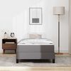 vidaXL Bed Frame with Mattress Grey 31.50 x 78.74 in Fabric