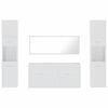 vidaXL Bathroom Furniture Set High gloss white Engineered wood
