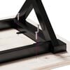 vidaXL Coffee Table Leg Black Powder-Coated Steel 27.6 x 11.8 x 16.9 in