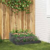 vidaXL Garden Planter Anthracite 35.43 x 35.43 x 13.78 in