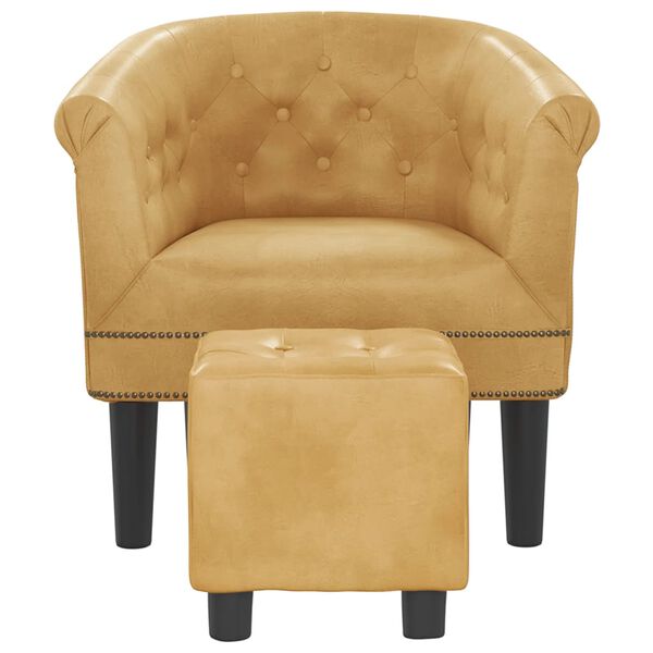 vidaXL Tub Chair Gold