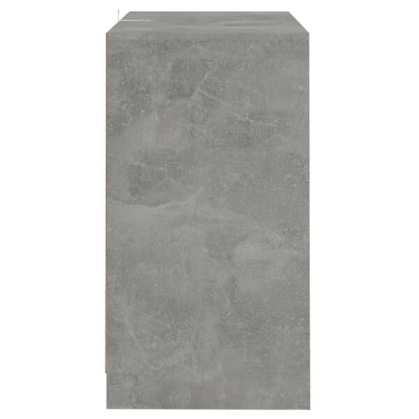 vidaXL Sideboard Concrete Gray 27.6"x16.1"x29.5" Engineered Wood